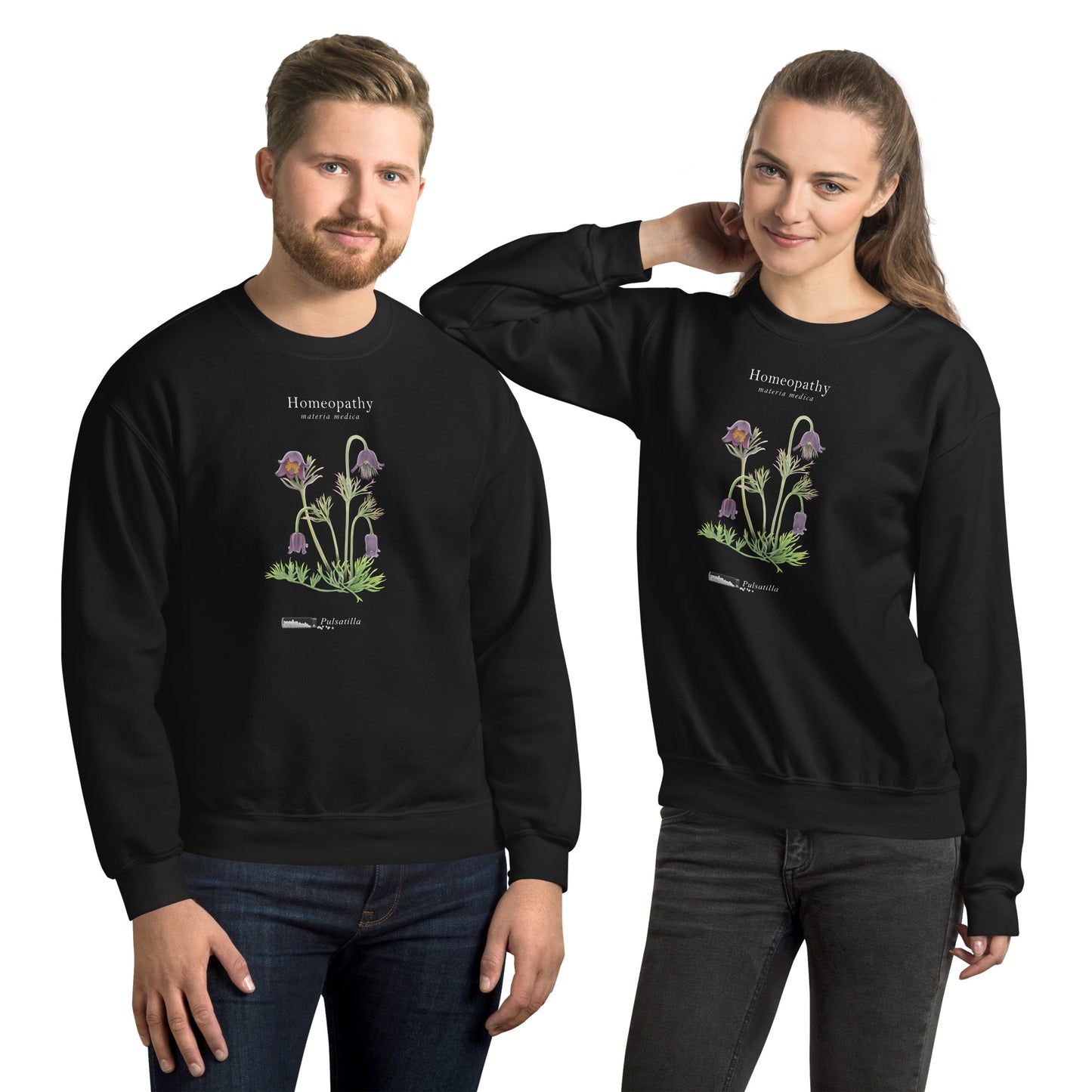 Sweatshirt Unisex  - Pulsatilla (plant)
